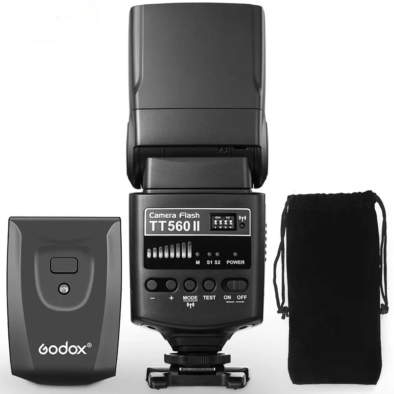 TT560II TT520II 카메라 플래시 내장형 433MHz 무선 신호 DSLR 카메라 플래시용