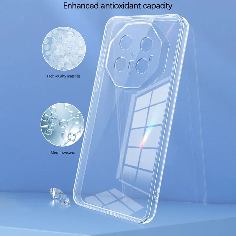 Luxury Crystal Clear Shockproof TPU Phone Case - Slim & Transparent Design