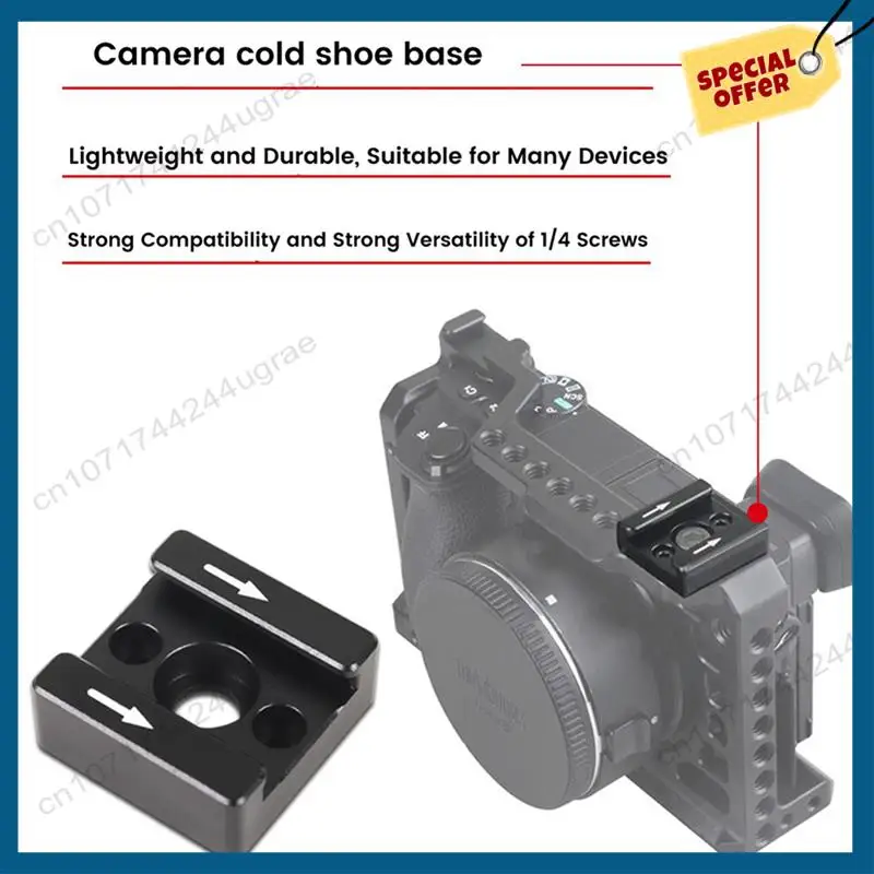 -A15I 3Set DSLR 카메라 케이지 리그/플래시/LED 조명/마이크/모니터 장착용 1/4 스레드 콜드 핫슈 마운트 어댑터