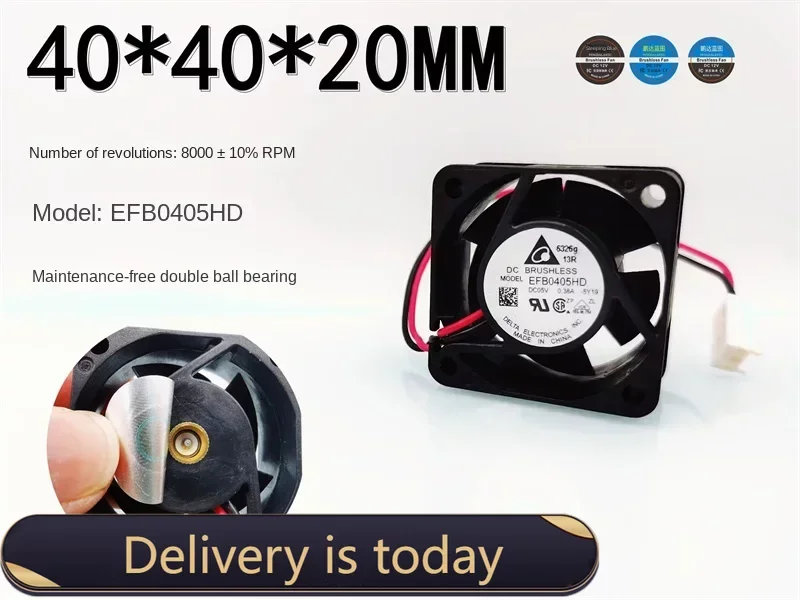 

40*40*20MM Efb0405hd 4020 4cm 5V 0.38a Double Ball Bearing High Turn VGA Cooler