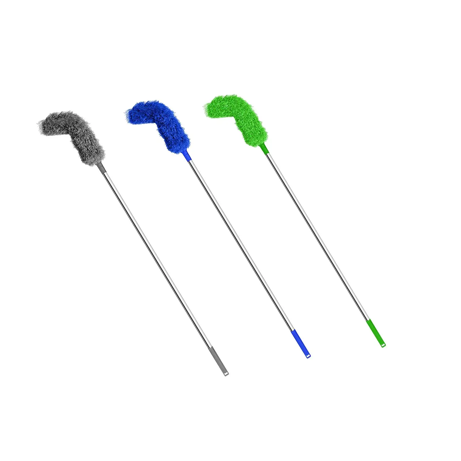 Gutter Brush Cleaning The Leaves, Debris And Twigs of Gutters Extendable Pole 86.6inch Gutter Cleaning Tool Adjustable Angle