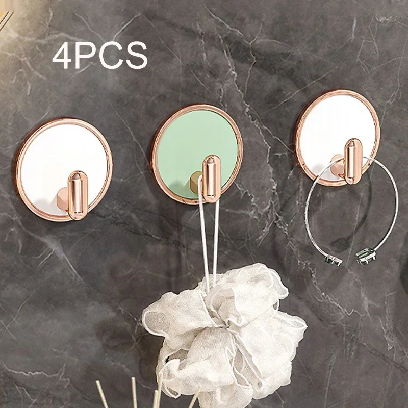 

Аксессуары, настенный домашний подвесной держатель для одежды, Прочная вешалка для ключей, Декор без отверстий, для ванной комнаты, 4 шт., крючки для кухонных полотенец