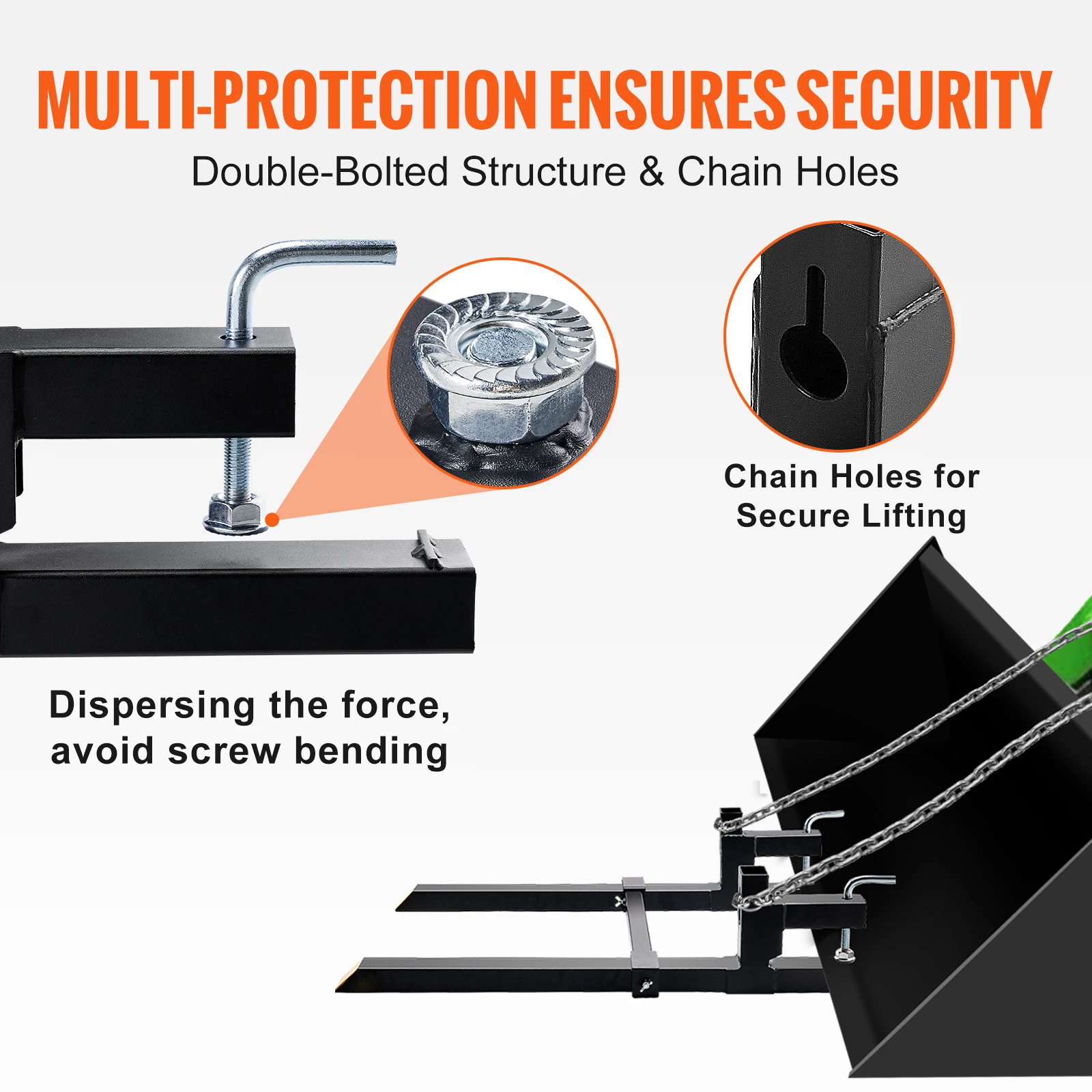 Heavy Duty Tractor Pallet Forks for Skid Steer