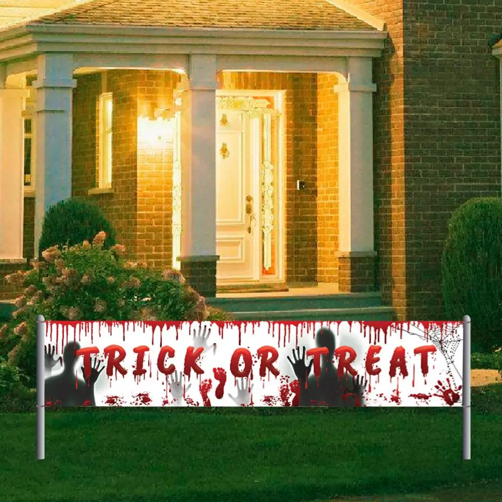 

Висячий Декор на дверь для Хэллоуина Декор для дома с привидениями страшный Хэллоуин искусственная работа тематический фон для патио