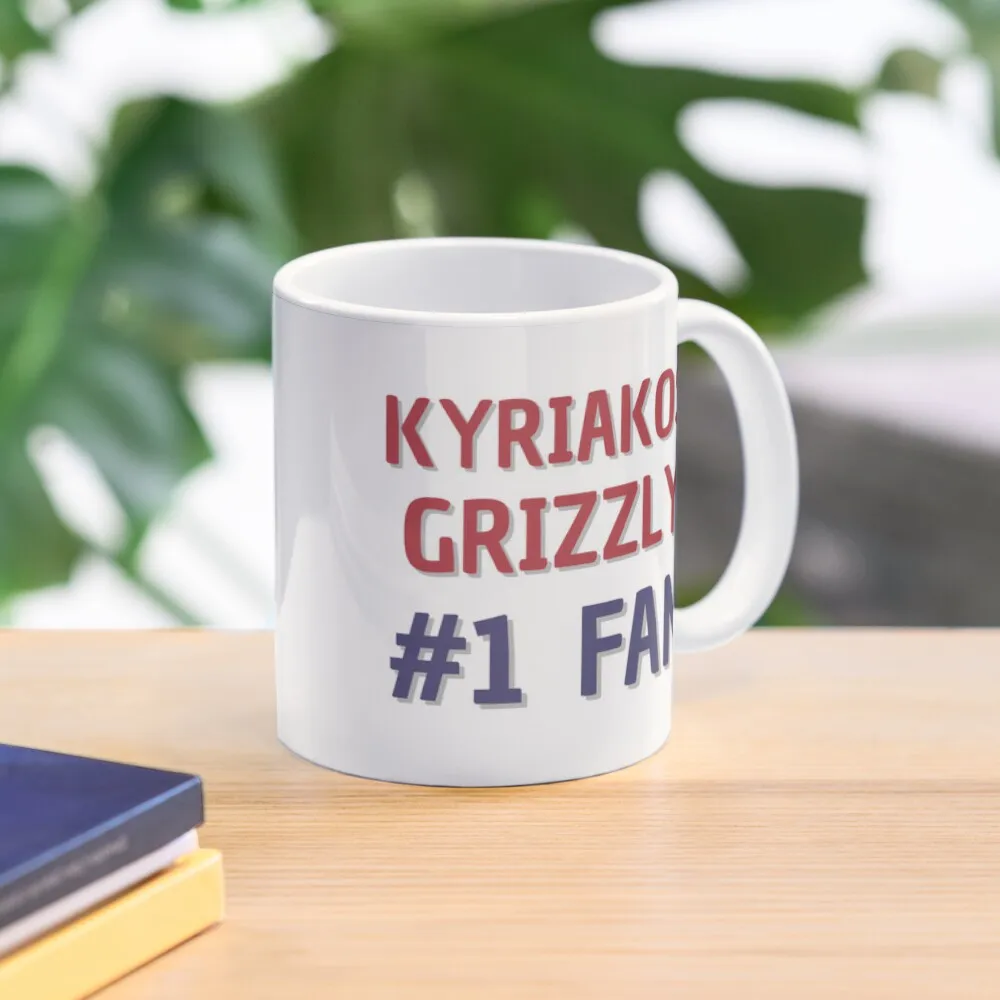 

Kyriakos Grizzly 1 Fan Coffee Mug Cups Set Funnys Kawaii Cups Mug