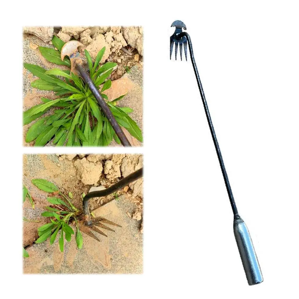 제초 유물 뿌리 뽑기 제초 도구, 망간 강철 정원 제초기, 느슨한 토양 손, 제거 풀러, 원예 수공구