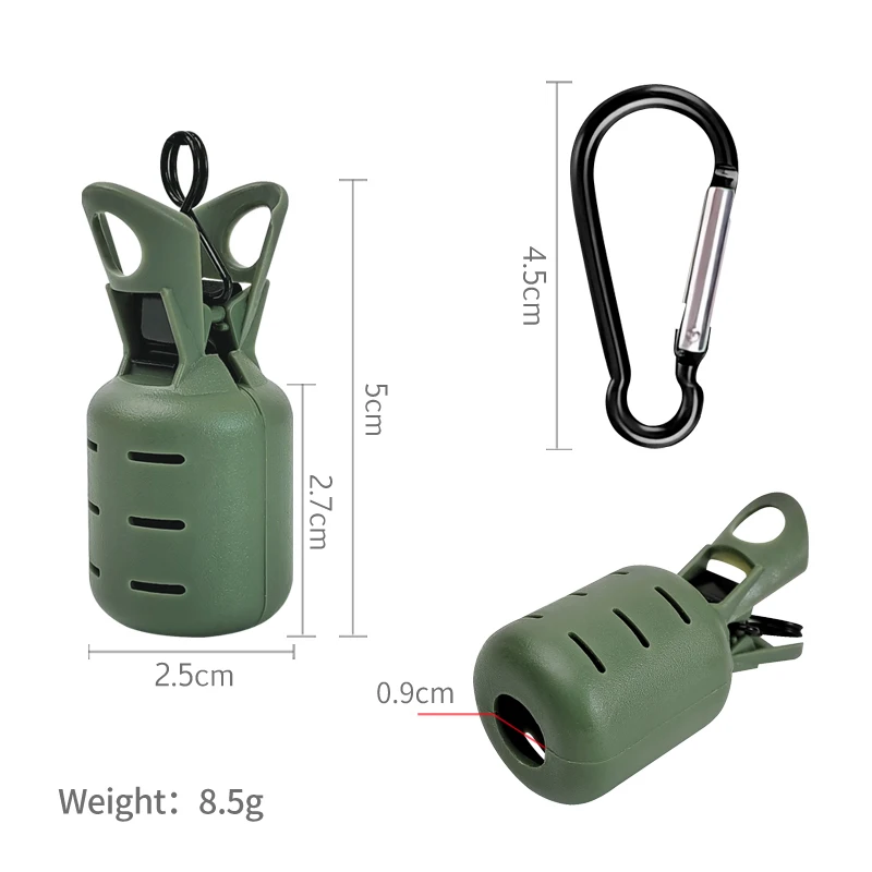 Kit protection leurres calmar 6 pièces Webfoot octopus egi cover avec mousqueton pêche mer