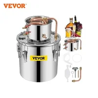 VEVOR 3/5/8 GAL Water Alcohol Distiller Copper Wine Making Boiler Multi Home DIY Brewing Distilling Kit for Fruit Wine Brandy 1