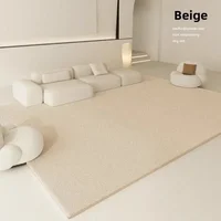 Wear-resistant Bedside Blanket Solid Color Living Room Carpet Advanced Light Luxury Large Area Full Spread Table Mat Thickened 2