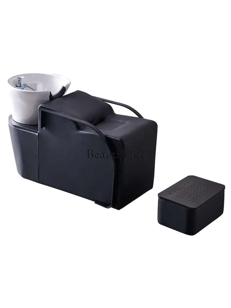 

Hair Saloon Dedicated Shampoo Chair Lying Half Ceramic Basin Hair Salon Flushing Bed Hair Care Bed