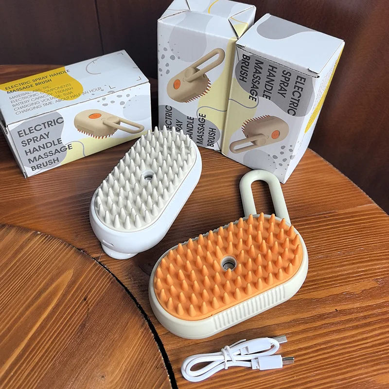 Spray Cat Brush 3-in-1 Steamy Dog Brush Electric Spray Cat Hair Brushes Pet Grooming Massage Comb Hair Removal Pet Accessories