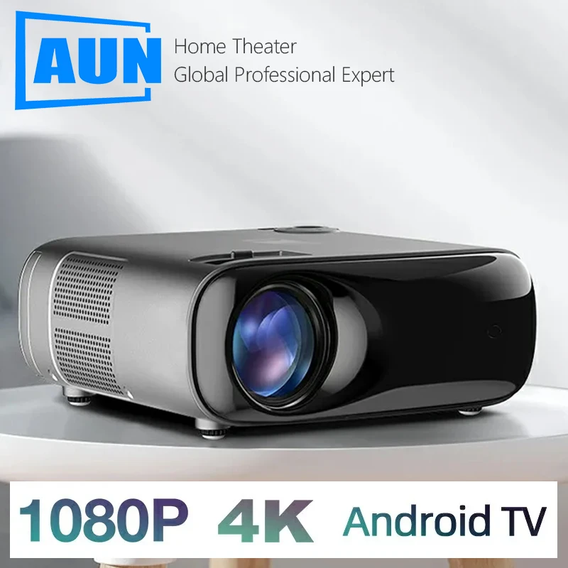Aun Akey9S Proiettore Intelligente Sistema Android Tv Full Hd 1920X1080P Home Cinema Bluetooth Wifi 4K Decodifica Videoproiettore Teatrale
