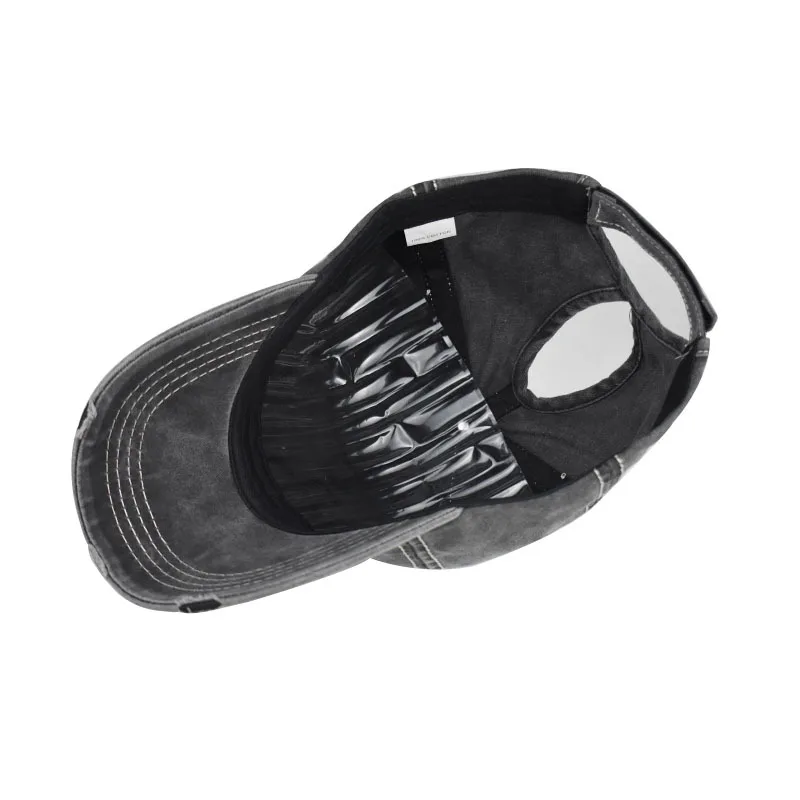 Cappellino Baseball Retro Y2K Denim - Stella Lavata, Regolabile, Unisex Uomini Donne - Foto 6