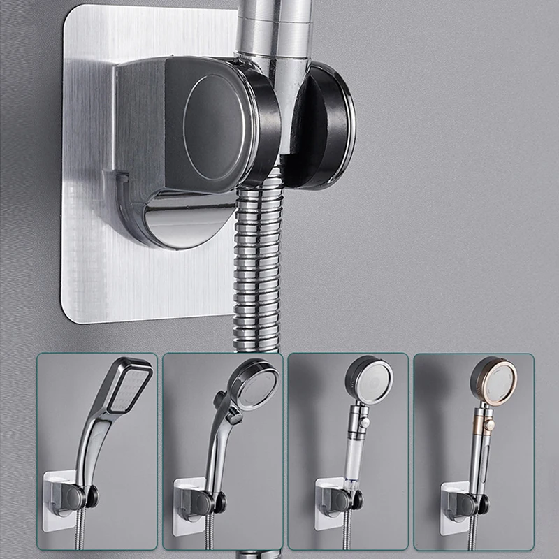 Selfadhesive Shower Head Holder Adjustable Punch Free Bathroom Bidet