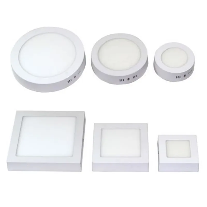 XMQWL Surface Mount LED Square Ceiling Light 8W 12W 18W 24W  LED Panel Light Down Light with driver AC85-265V LED Indoor Light decorative ceiling light panels