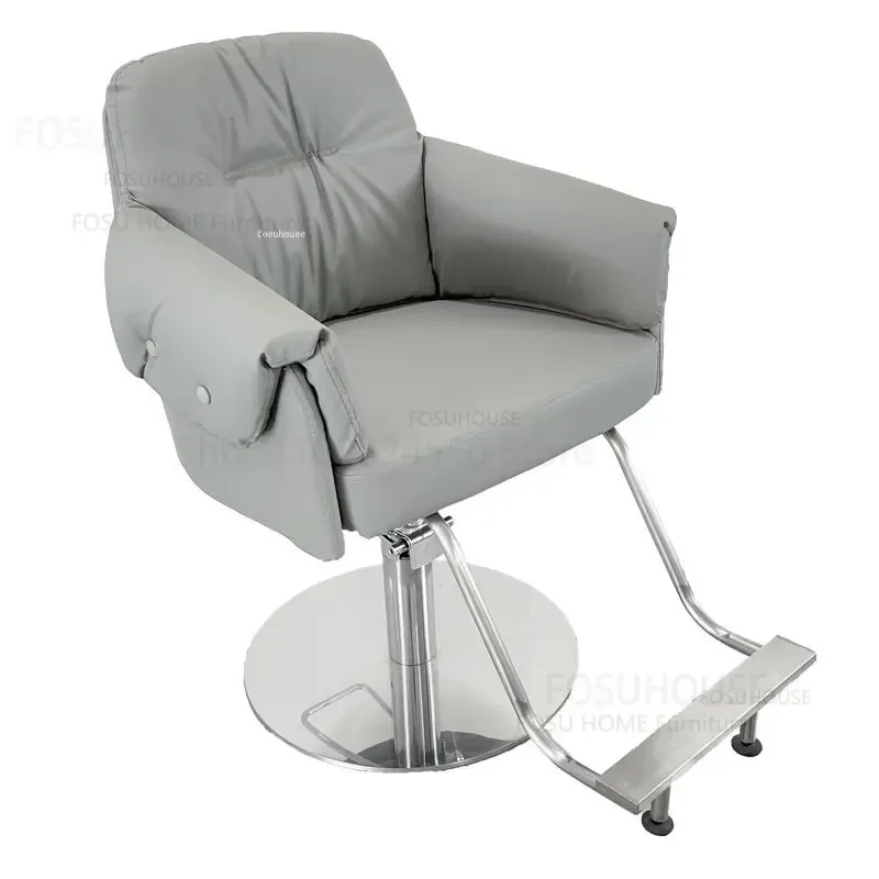 

Modern Barber Shop Barber Chairs Hair Salon Dedicated Liftable High-end Hairdressing Salon Chair Simple Beauty Salon Furniture