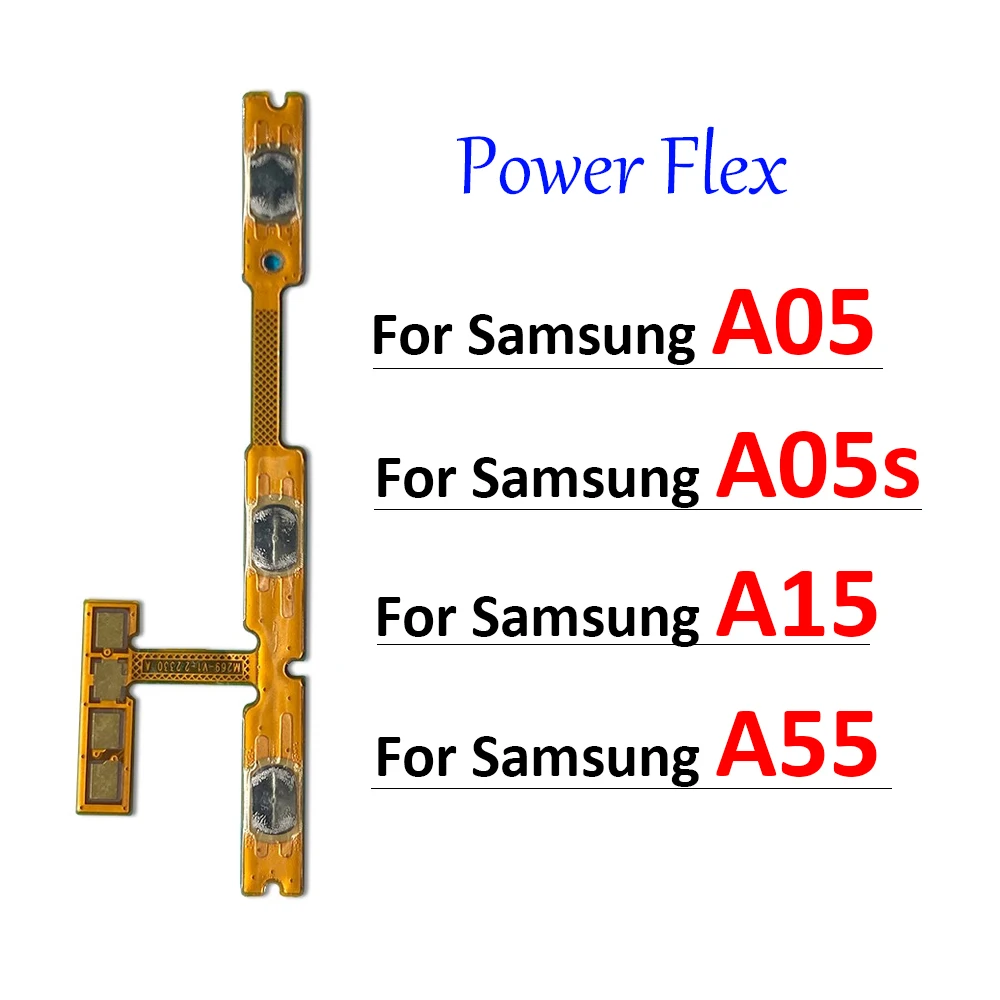 

Новинка для Samsung A05 A05s A15 A55 5G гибкий кабель с кнопкой включения и выключения громкости