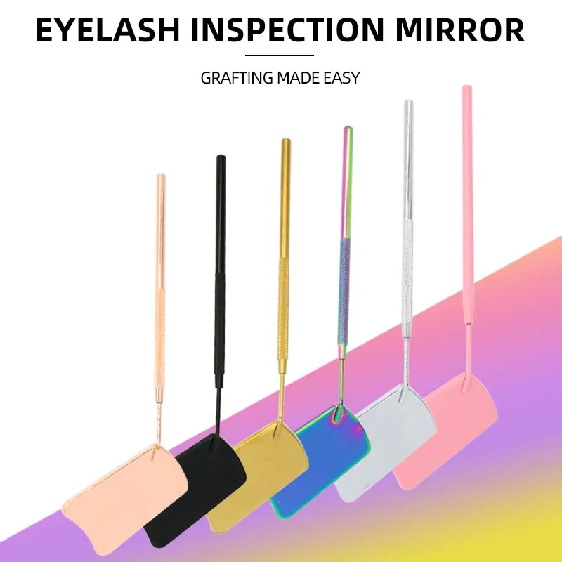 Eyelash Extension Mirror Large Makeup Mirror Magnifying Beauty Long Handle Mirror for Checking False Eyelashes Tools Makeup Tool ttl dental loupe customized dentist binocular magnifier surgery odontological magnifying lupa long working distance w headlight