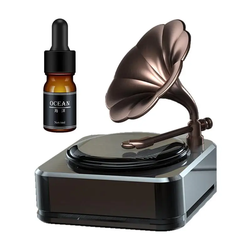 

Car Air Diffuser Turntable Air Freshener Creative Retro Interior Decoration Accessories Solar Energy Dashboard Ornaments