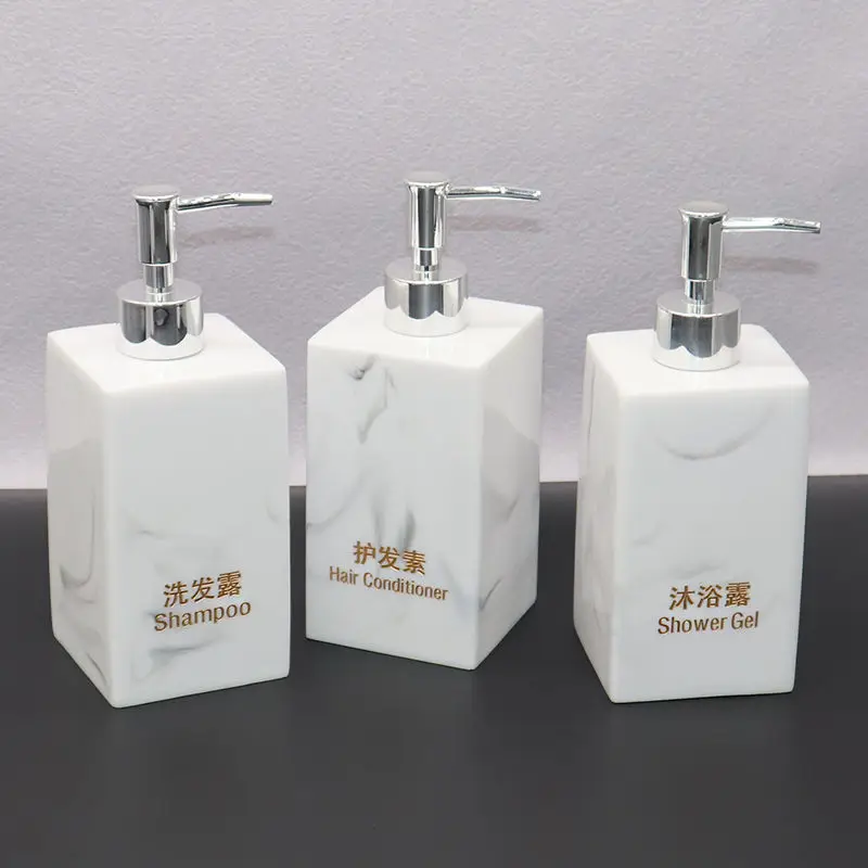 Description Picture 4 of itemEuropean Hotel Bathroom Hand Sanitizer Bottle Shampoo Shower Gel Dispensing Bottle Press-on Soap Dispenser Bathroom Accessories