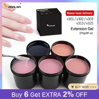 Self Leveling 8 oz  225 g Extension French Nails 25 Colors Soak Off UV LED Varnishes Camouflage Nail Gel Tips Topcoat 1