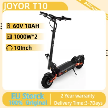 JOYOR T10 Scooter elettrico per adulti 1000W * 2 Motore 60V18AH Batteria Fuoristrada Escooter 10 "Pneumatico Fuoristrada Pieghevole E-Scooter