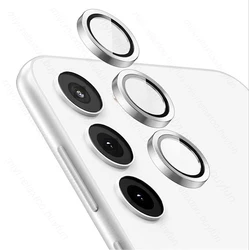 Metal Ring Glass Camera Lens Protector Cover | Premium Protection Accessory - Samsung A16 4G (Silver - 03)