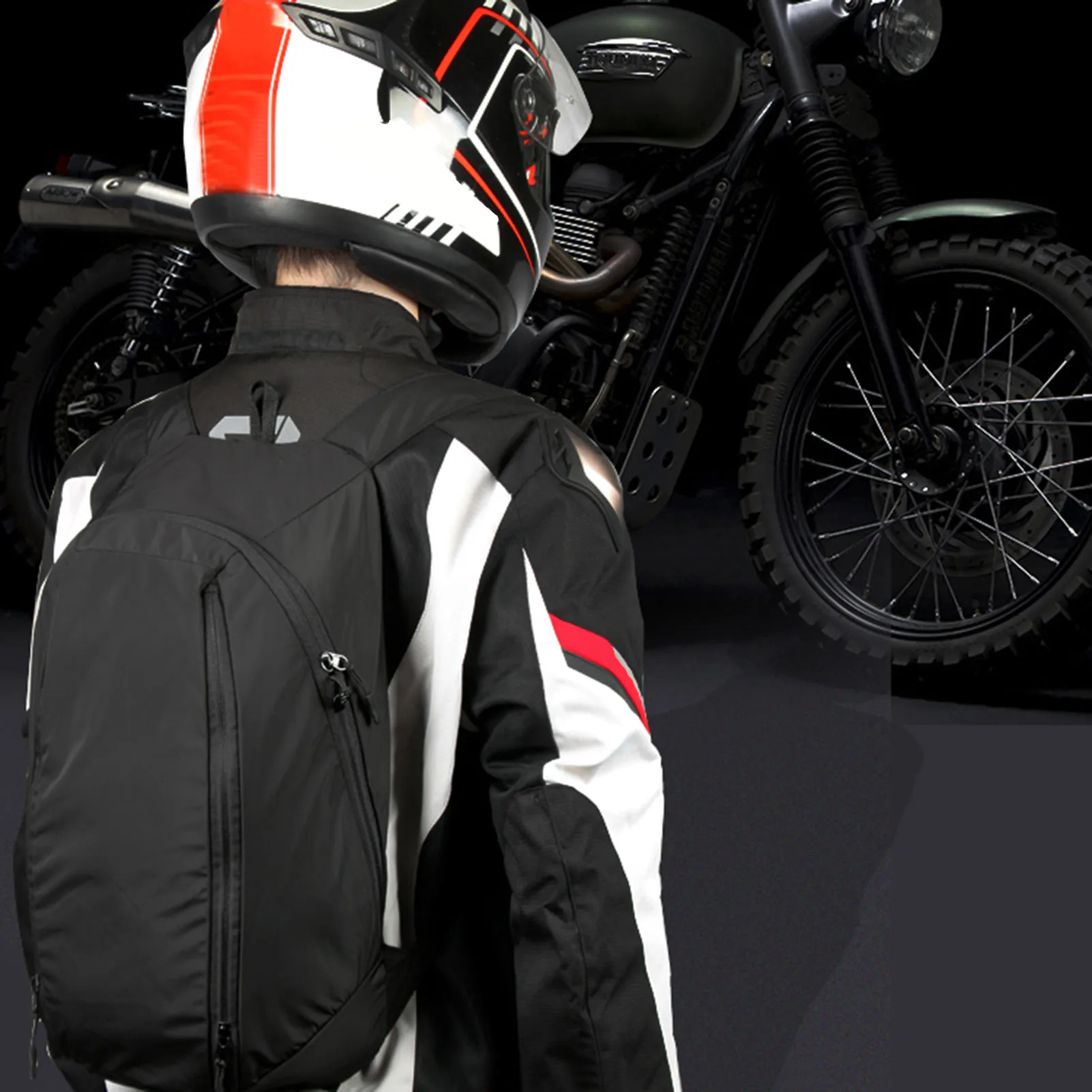 

Foldable Motorcycle Helmet Travel Backpack With Helmet Holder Waterproof High Capacity for Hiking Camping Cycling Traveling