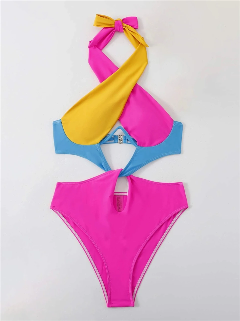2025 Push Up One Piece Women Swimsuit Solid Monokini Front Cross Swimwear Bathing Swimming Suit Female Summer Beachwear Bodysuit
