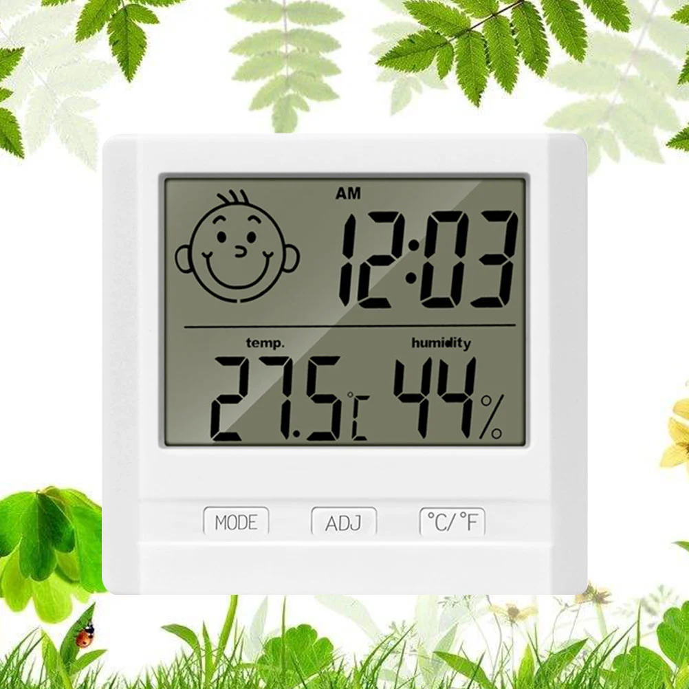 

Digital Thermometer Hygrometer Indoor Temperature Humidity Outdoor Temperature Measurement for Home Office (without Battery)
