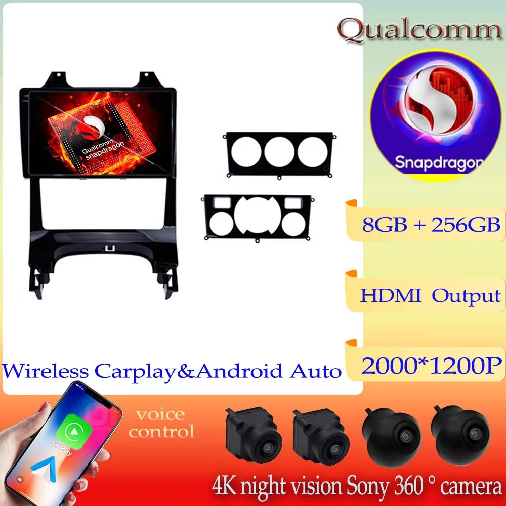 Qualcomm Snapdragon Android Carplay 2Din Per Peugeot 3008 2009-2015 Autoradio Autoradio 2Din Lettore Video Multimediale Navigazione