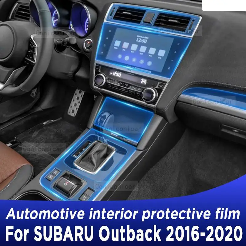 

For Subaru Outback 2016-2020 Gearbox Panel Navigation Screen Automotive Interior TPU Protective Film Cover Anti-Scratch Sticker