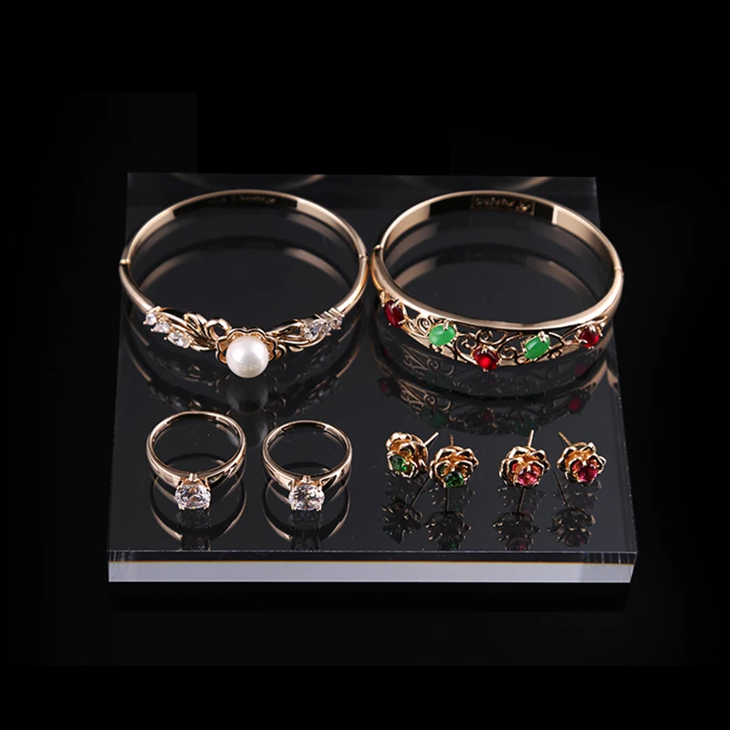 Acrylic blocks Jewelry holder Jewellery organizer display stand for Bracelet Necklace Ring earring cosmetics perfume tray case jewelry display stand jewelry display frame