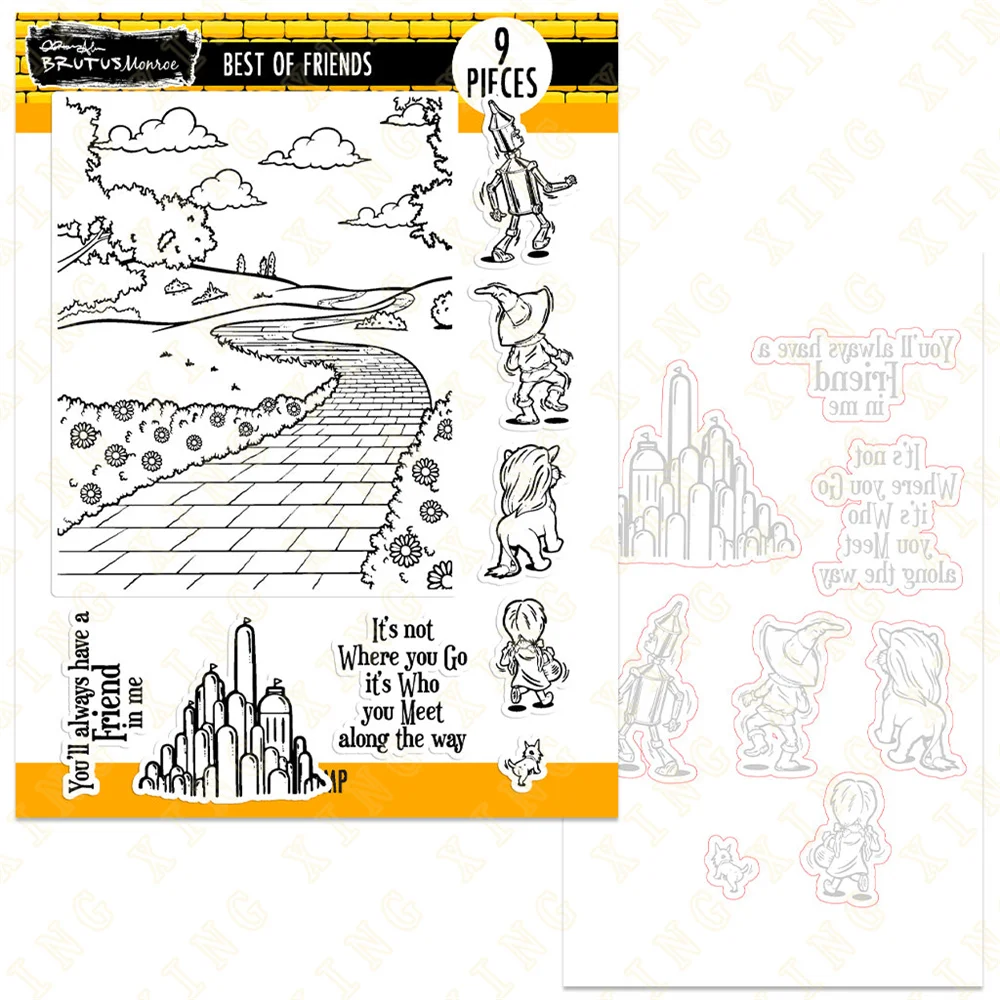 

Best of Friends 2023 Arrival New Metal Cutting Dies Stamps Scrapbooking DIY Decoration Craft Embossing Stencil the Hot Selling