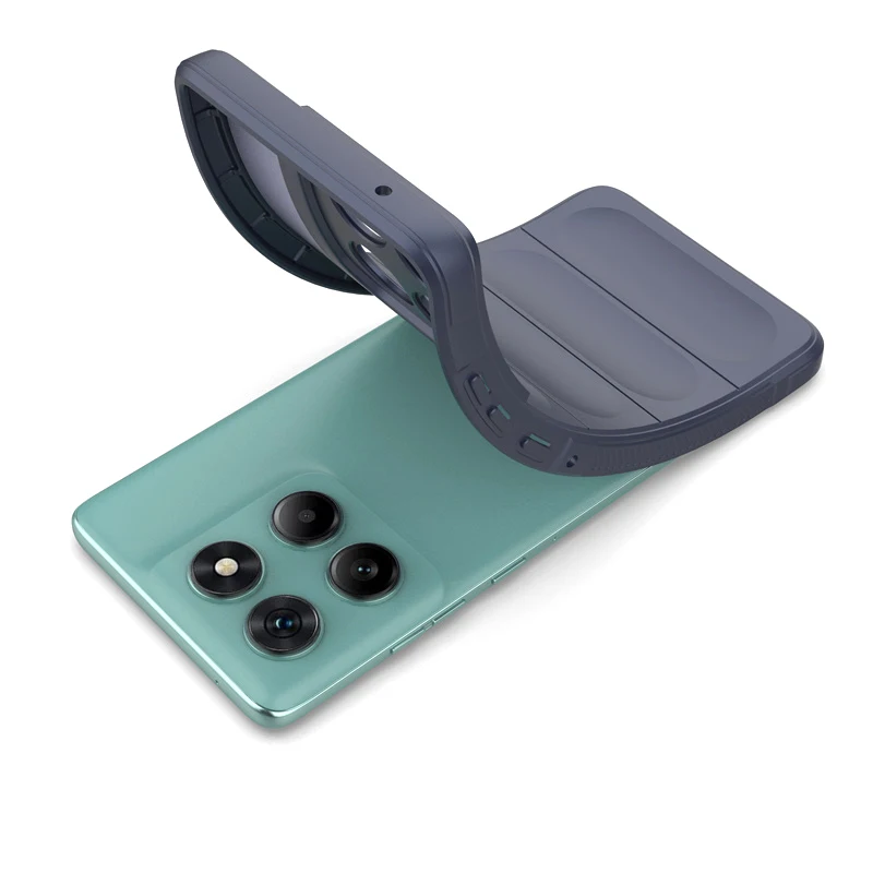 Enhanced Silicone Shockproof Soft Back Cover with Anti-Fall Protection