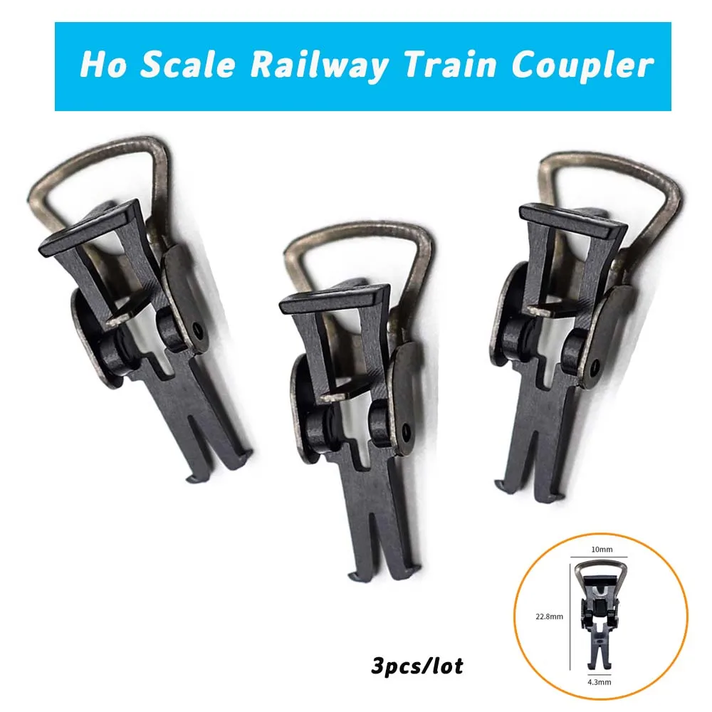 3pcsHo187RailwayTrainCouplerMetalPlasticHookAccessoriesfor