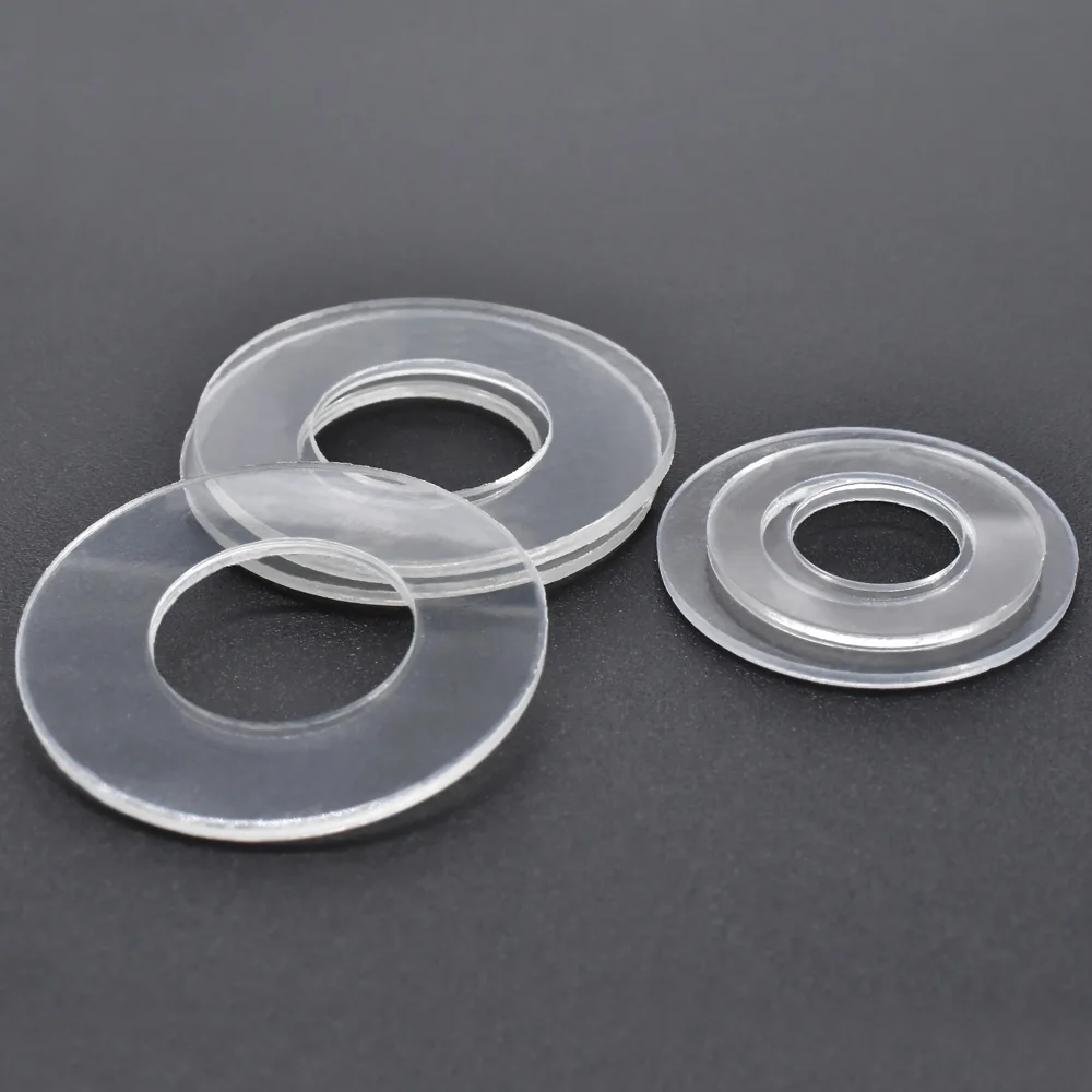 Hard PVC Plastic Insulation Transparent Gasket Ring Spacer Flat Washer M1.2 M1.4 M1.7 M1.8 M2 M2.5 M3 M3.5 M4 M5 M6 M8 M10 M12