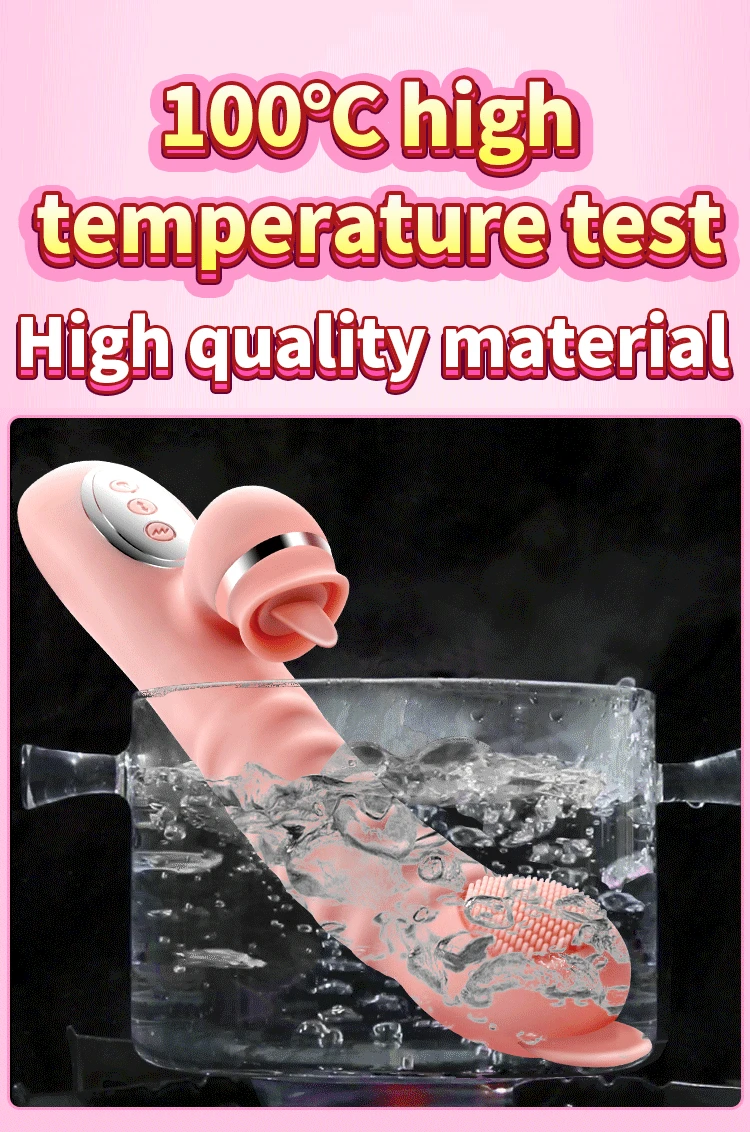 Dildo Neuer leistungsstarker Vibrator für Frauen G-Punkt-Kaninchenvibrator Zunge lecken Klitoris Stimulato_voghion.com