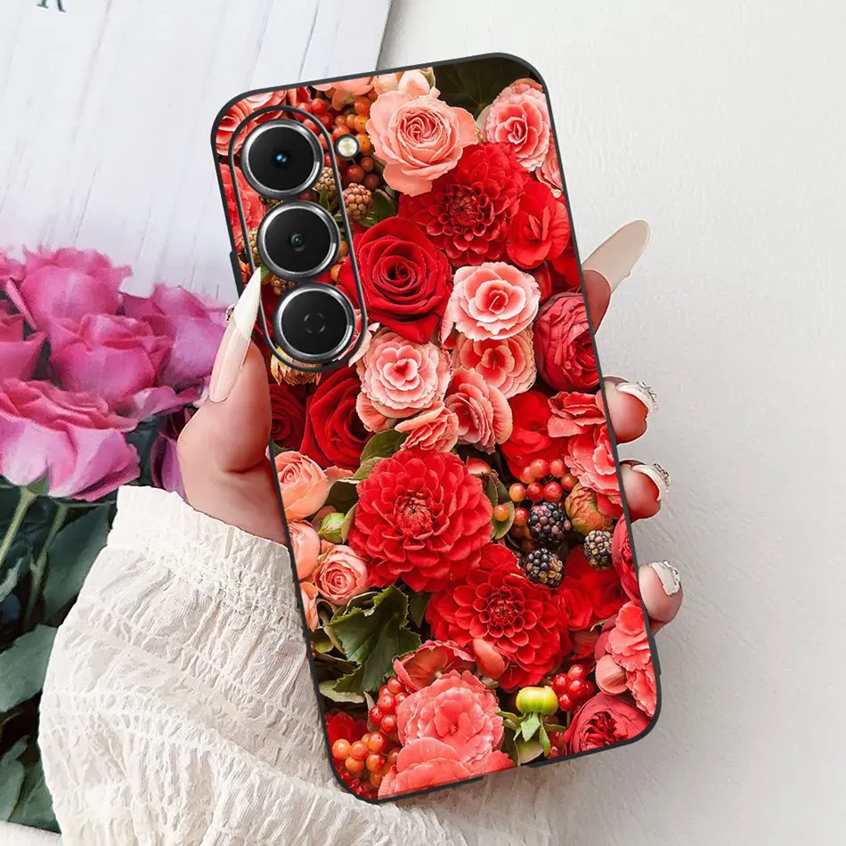 Elegant Floral Butterfly Phone Case - Soft Silicone TPU Cover