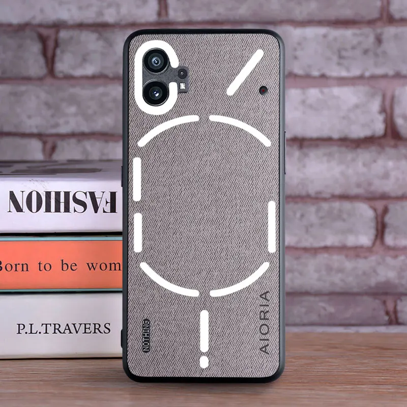 Luxury Textile Leather Soft TPU Phone Cover