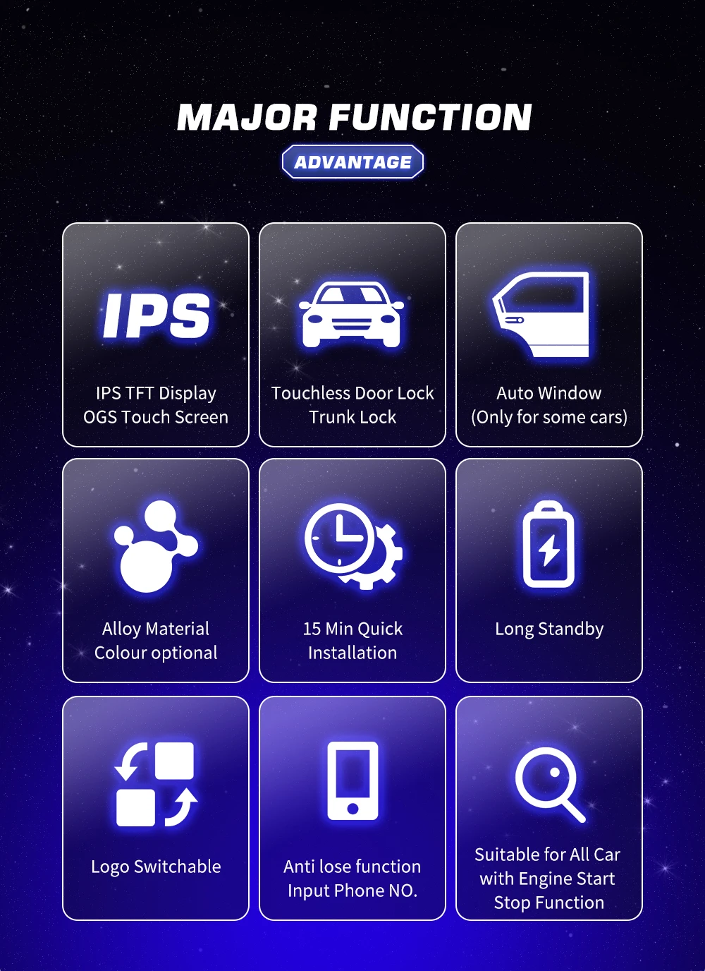 CF920 schermo LCD a chiave intelligente modificato universale per Audi per VW per Hyundai comodo accesso senza chiave blocco automatico coreano/inglese - Seab9013a6d994af596b97cd8922f20ecl