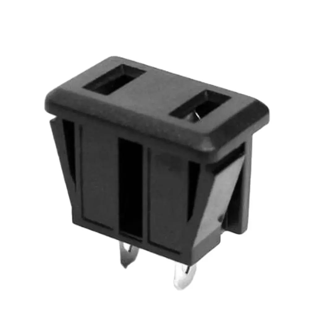 2pin US Industry multifunctional Panel Power outlet Japan American Universal electrical AC power socket 250V 10A Black