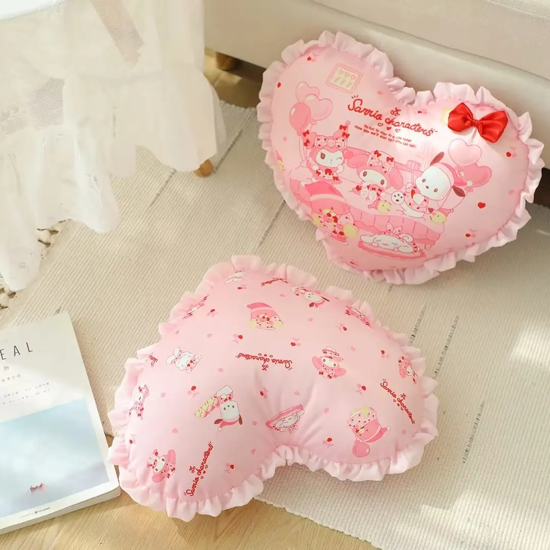 Bedroom Toys Photography Props Baby Sleeping Cushion Children Plush Toy Lovely Princess Cartoon Heart-shaped Pillow 4