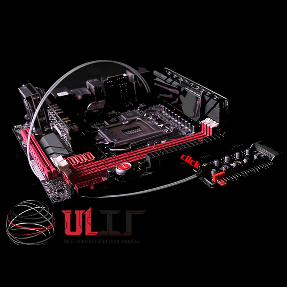 4D Port Cooler Extension Splitter Socket PC Speed Controller Adapter 1 to 10 4Pin PWM Fans HUB SATA Power/Large