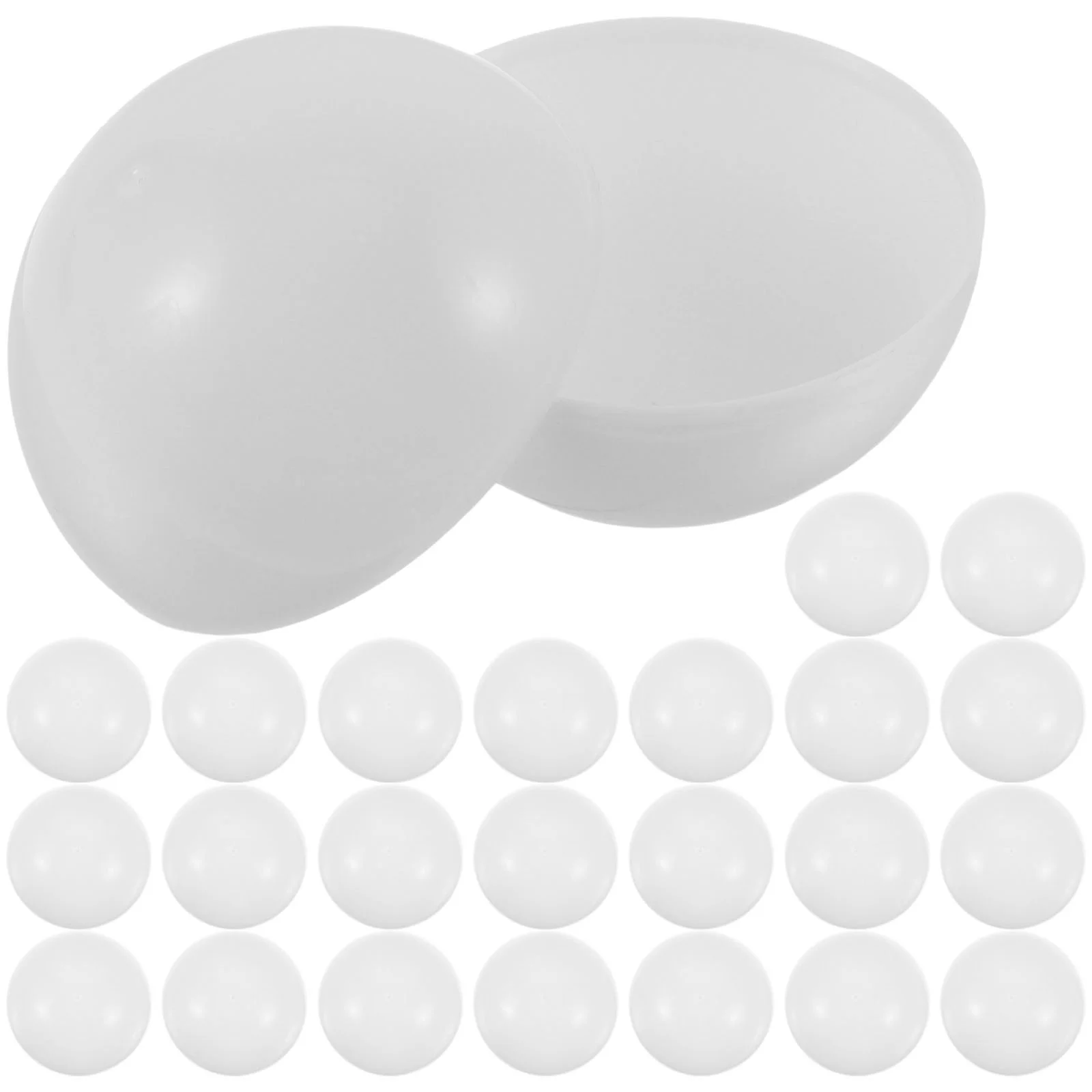 25 Pcs Bingo Balls of Pong Size Lottery Toys Sphere Game Screw Raffle Clear Pvc