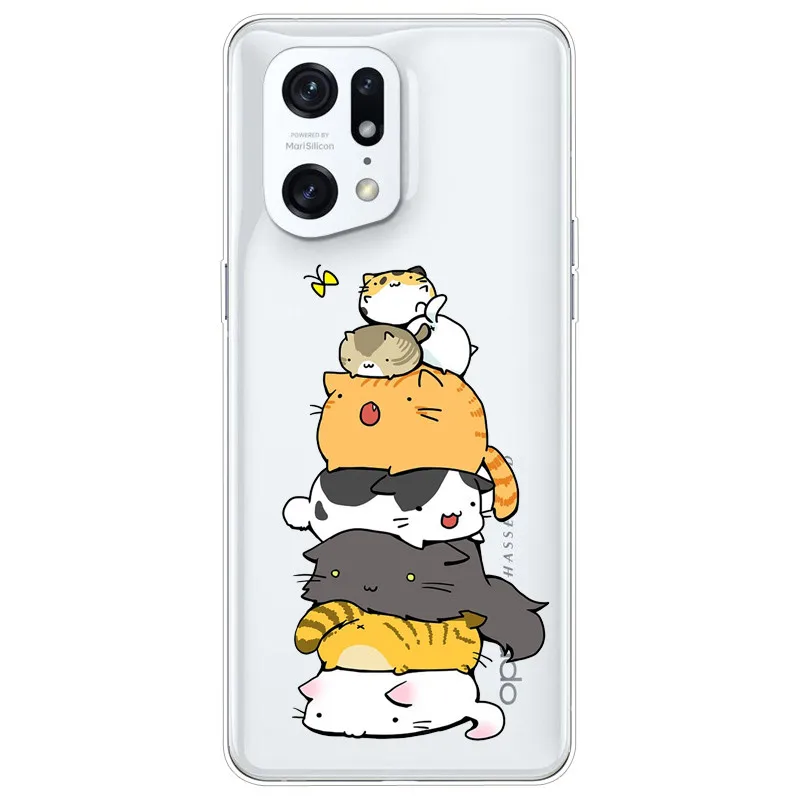 Transparent Soft TPU Silicone Phone Case with Clear Bumper - Lovely Design