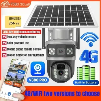 4K 8MP Dual-Lens Solar 4G/WIFI Tracking Camera
