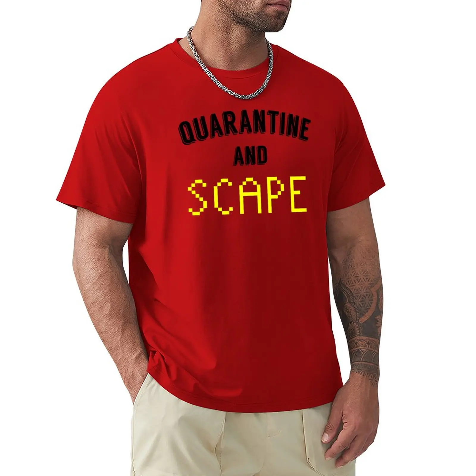 

Quarantine And Scape T-Shirt quick drying for a boy mens t shirts pack