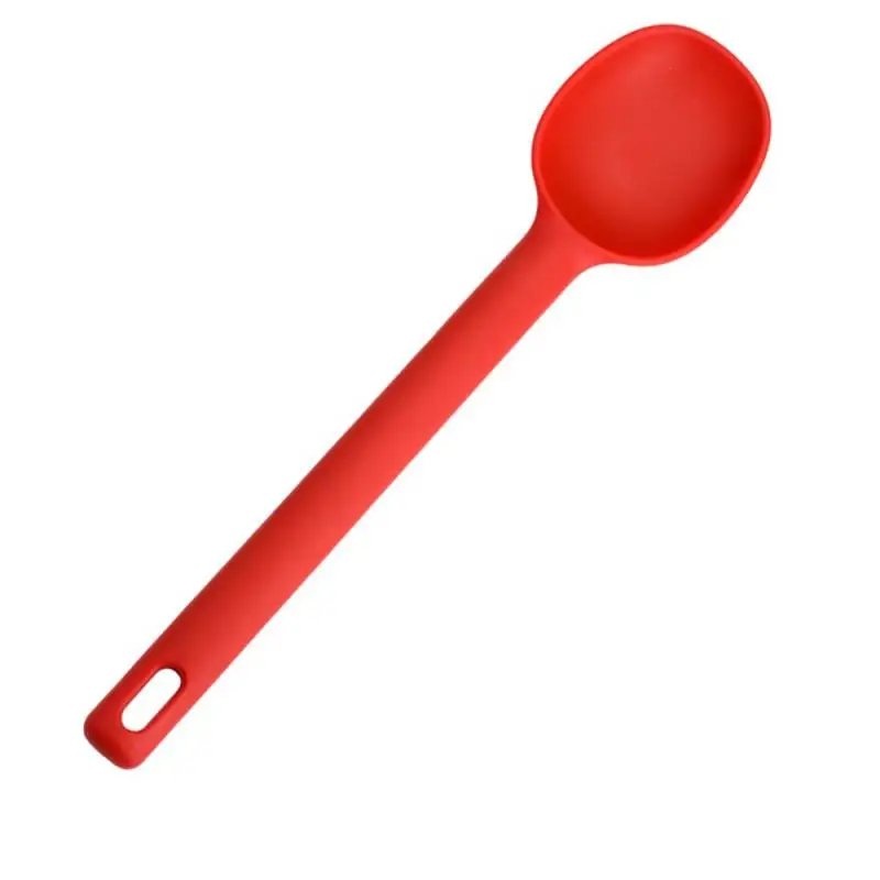 Long Handle Silicone Spoon Convenient Storage Cooking Tools Does Not Hurt The Pot Houseware Mixing silicone spoon