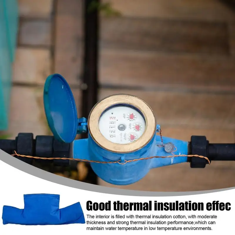 Water Meter Freeze Protection Insulated Cover Pouch Removable Water Resistant Durable Meter Insulation Cover for Winter